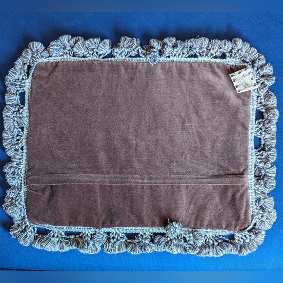 Handcrafted Red Dachshunds Needlepoint Pillow Cover - Picture 3 of 5